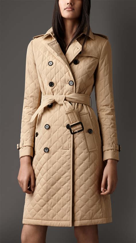 burberry long padded coats